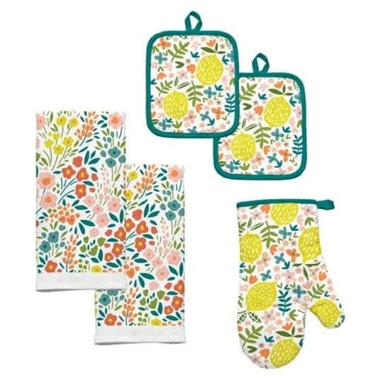 mainstays-5-pack-floral-kitchen-set-with-lemon-design-1