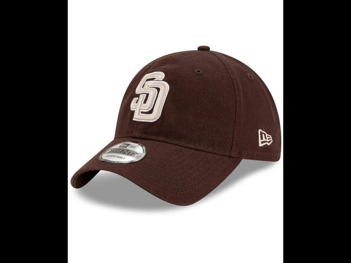 new-era-mens-brown-san-diego-padres-logo-replica-core-classic-9twenty-adjustable-hat-brown-1