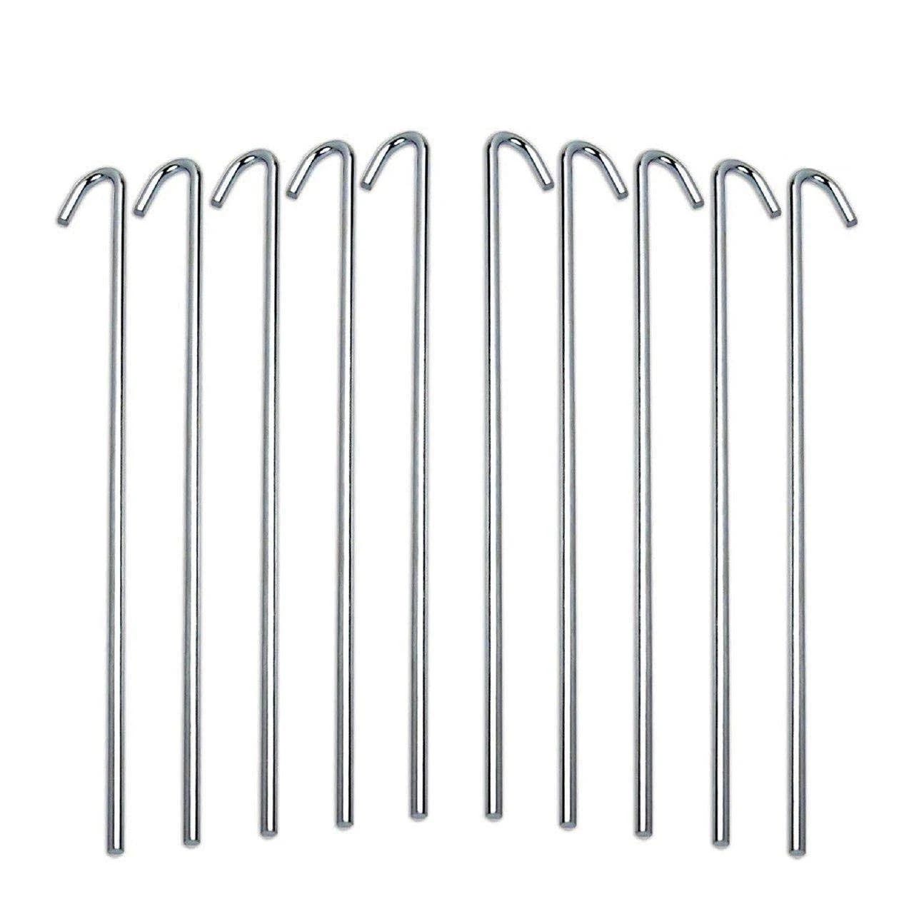 Ram-pro Heavy Duty Galvanized Tent Garden Stakes Rust-Free Set | Image