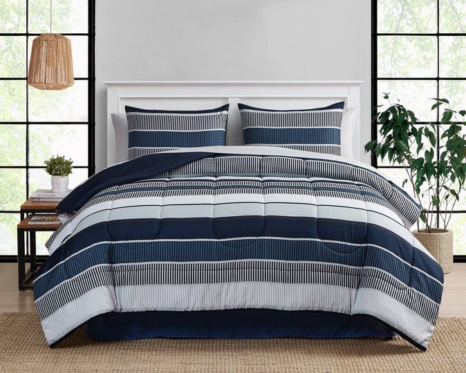 mainstays-stripe-bed-in-a-bag-bedding-queen-blue-1