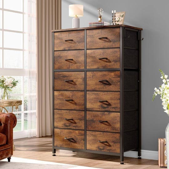 jinyuzhou-inc-12-drawer-dresser-tall-fabric-chests-of-drawers-closet-for-bedroom-rustic-brown-12-dra-1