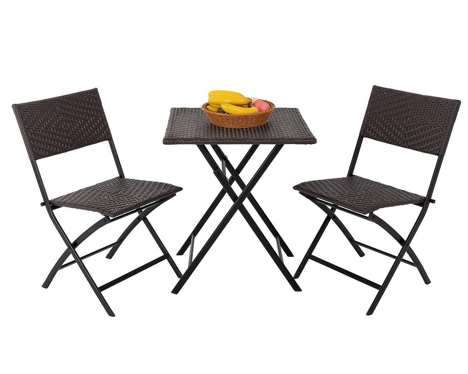 Elegant Wicker Outdoor Conversation Set | Image