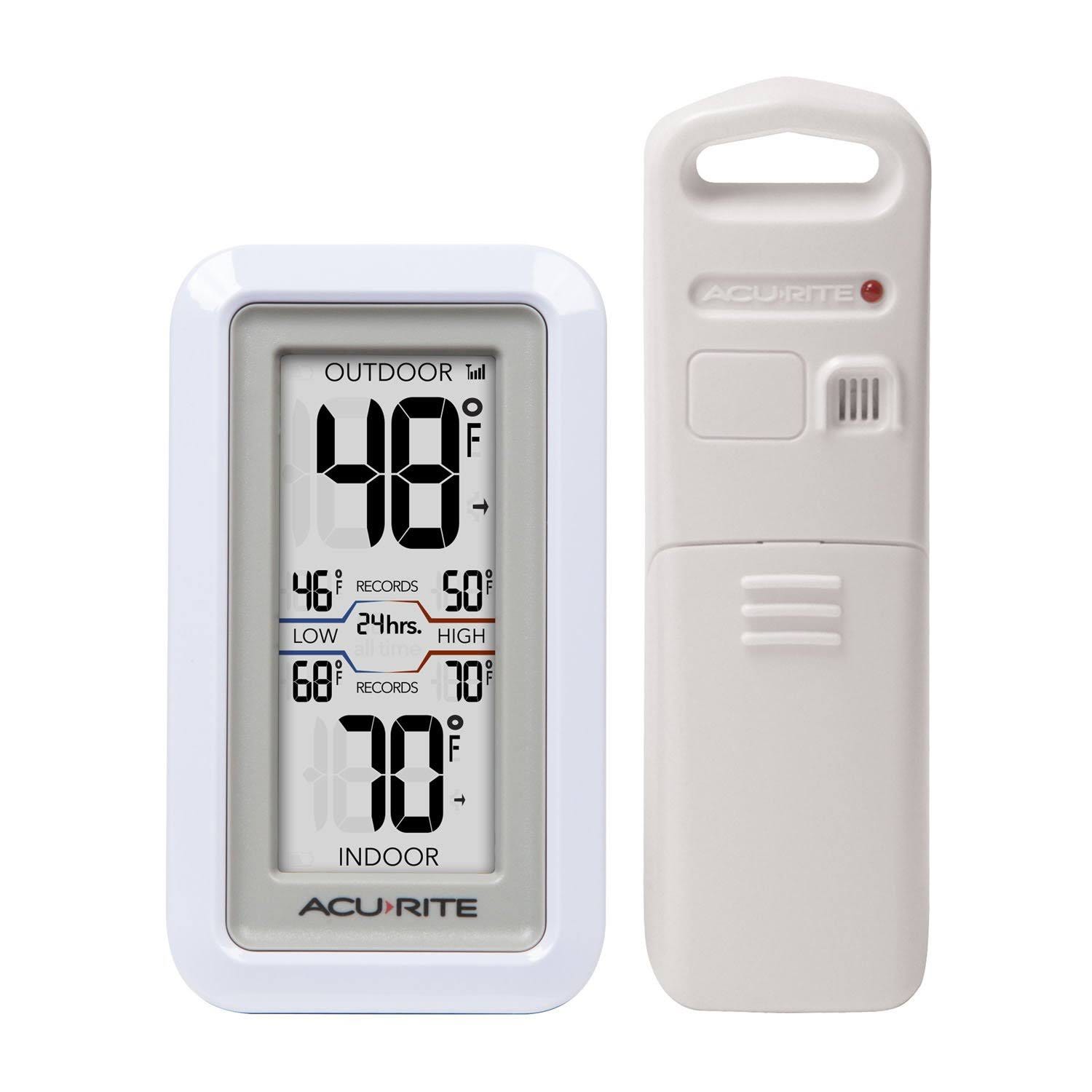 Accurate Indoor/Outdoor Digital Thermometer with Wireless Sensor for Temperature Monitoring | Image