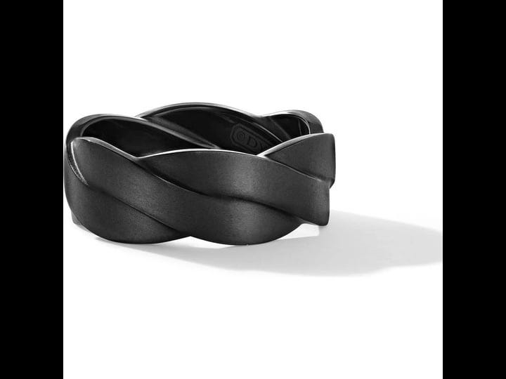 david-yurman-mens-dy-helios-band-ring-in-titanium-black-size-13