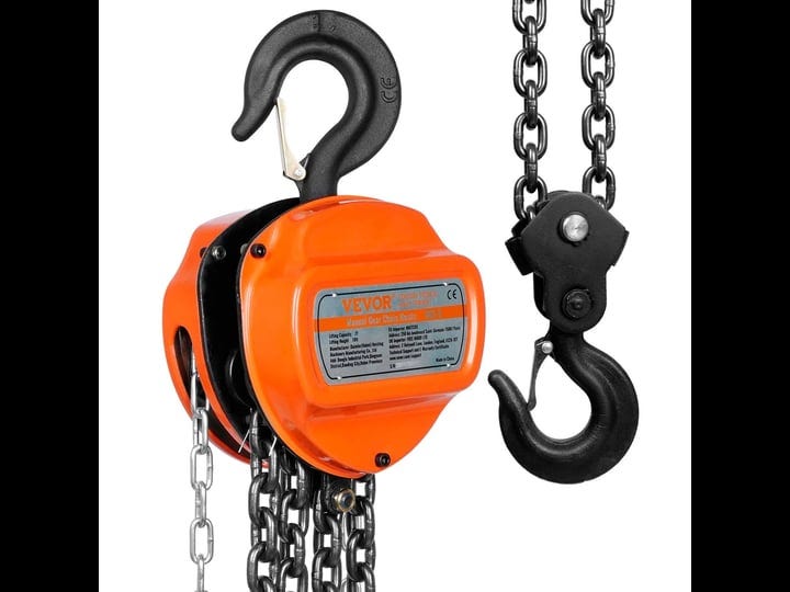 vevor-manual-chain-hoist-2-ton-4400-lbs-capacity-10-ft-come-along-g80-galvanized-carbon-steel-with-d-1