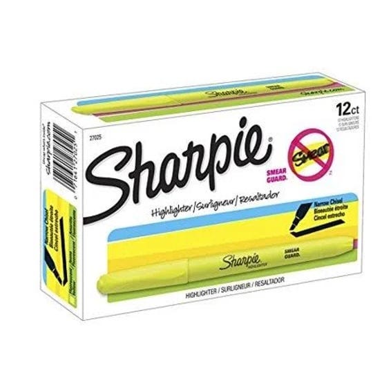 sharpie-accent-pocket-style-highlighters-fluorescent-yellow-chisel-tip-dozen-27025-1