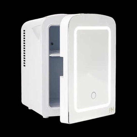 paris-hilton-mini-refrigerator-and-personal-beauty-fridge-mirrored-door-with-light-4-liter-white-1