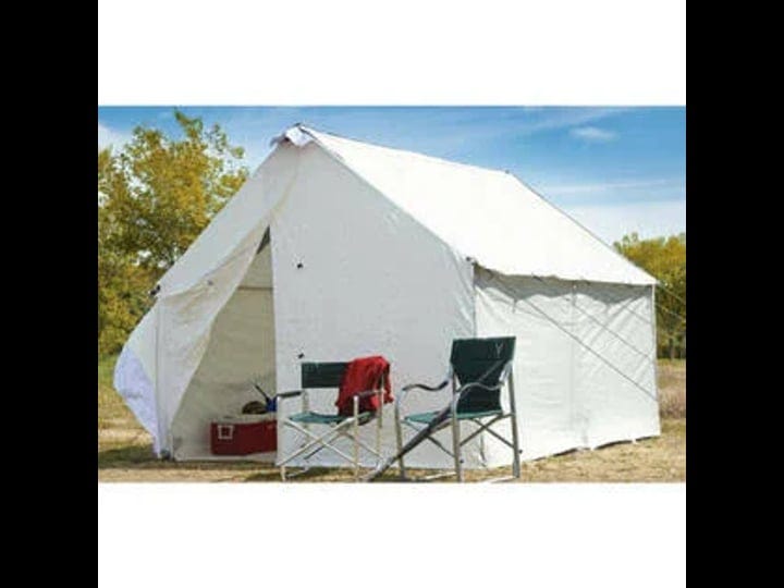 guide-gear-outdoor-canvas-tent-shelter-bundle-storage-floor-frame-camp-cabin-10-x-12-new-1