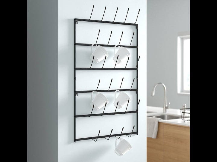 sorbus-6-row-wall-mounted-metal-coffee-mug-rack-black-1