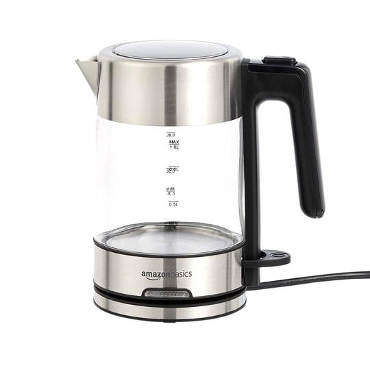 amazon-basics-electric-glass-and-steel-kettle-1-0-liter-1