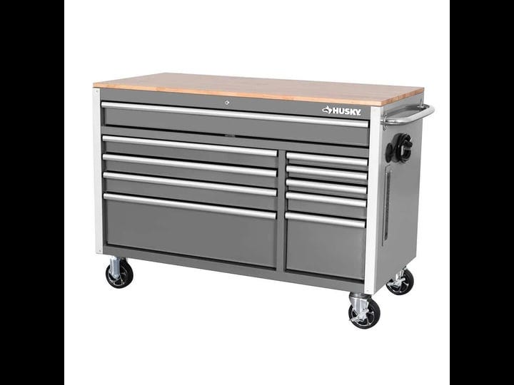 husky-52-in-w-x-24-5-in-d-standard-duty-10-drawer-mobile-workbench-tool-chest-with-solid-wood-top-in-1