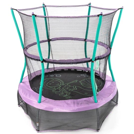 skywalker-trampolines-55-inch-bounce-n-learn-trampoline-with-enclosure-and-sound-stomping-dinosaur-1