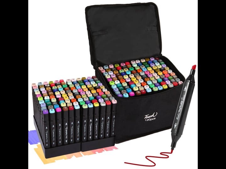 hyrrt-120-colors-dual-tips-alcohol-markers-art-markers-pens-with-pen-holder-permanent-sketch-markers-1