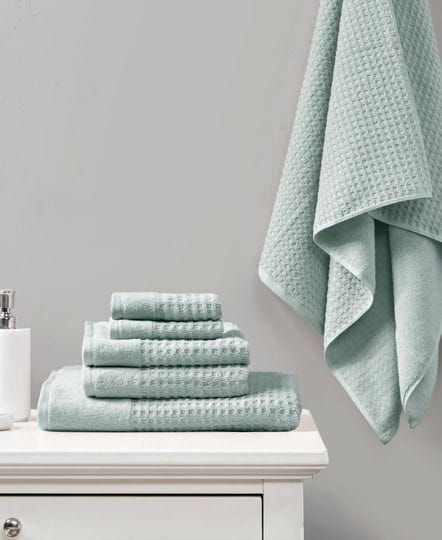 madison-park-spa-waffle-cotton-jacquard-bath-towel-set-6-piece-aqua-1