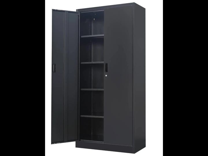 besfur-metal-storage-cabinets-with-locking-doors-and-adjustable-shelves-steel-storage-cabinet-for-ga-1