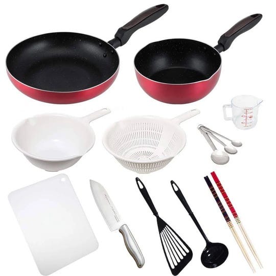 living-alone-cooking-utensils-12-piece-set-marble-metal-red-1
