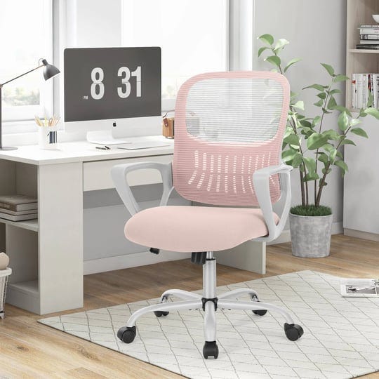 yangming-ergonomic-office-chair-mid-back-mesh-desk-chair-with-lumbar-support-for-home-office-pink-1