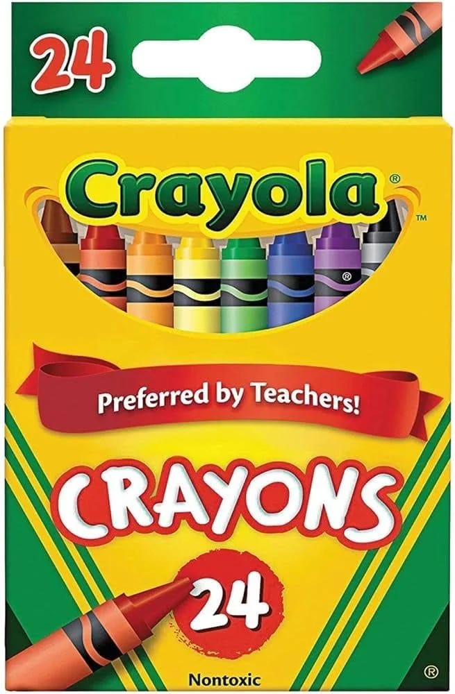 Classic, Fade-Resistant 24-Color Crayon Box | Image