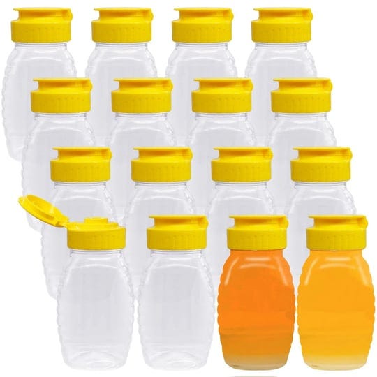 qiuttnqn-16-pcs-3-7oz-clear-plastic-honey-jarsqueeze-honey-bottle-container-with-flip-top-lidempty-h-1