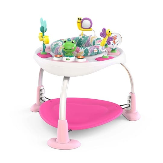 bright-starts-bounce-bounce-baby-2-in-1-activity-center-jumper-table-playful-palms-pink-6-months-and-1