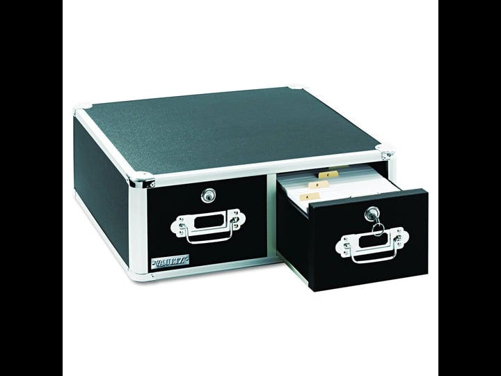 vaultz-locking-5-x-3-two-drawer-index-card-box-3000-card-capacity-black-1