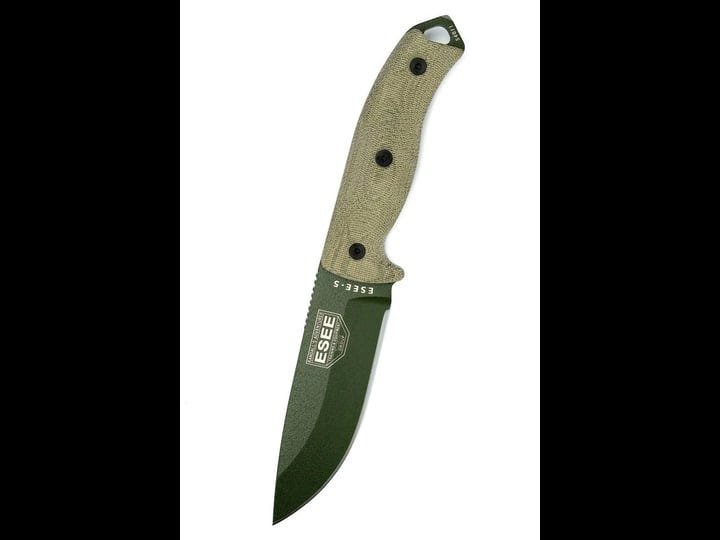 esee-5pod-017-fixed-blade-knife-od-green-carbon-steel-natural-micarta-1