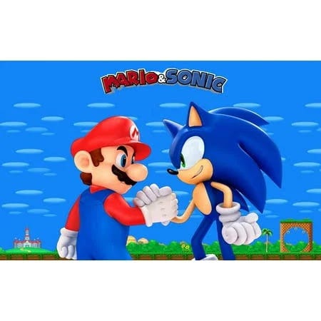 Sdore Mario & Sonic Edible Cake Topper | Image