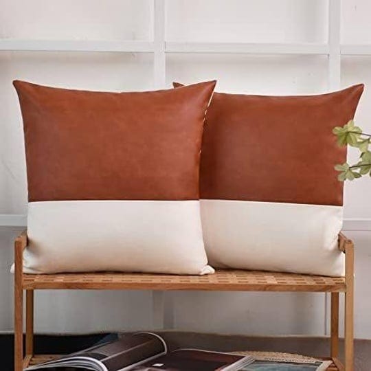 tosewever-faux-leather-throw-pillow-covers-18-x-18-inch-set-of-2-luxury-cognac-brown-modern-pillowca-1