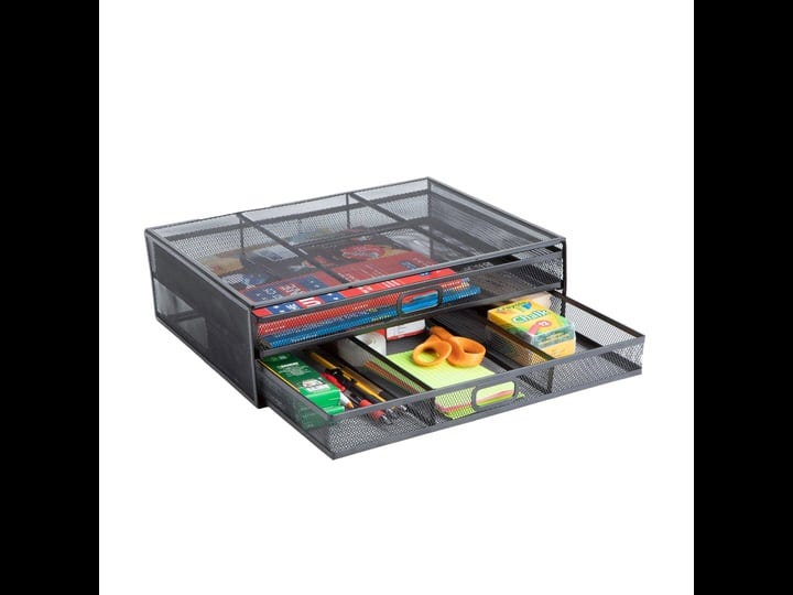 mind-reader-metal-desk-monitor-stand-riser-with-2-organizer-drawers-black-1