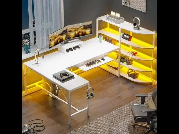 l-shaped-computer-desk-63-inch-corner-gaming-table-or-two-person-desk-table-with-led-lights-and-book-1