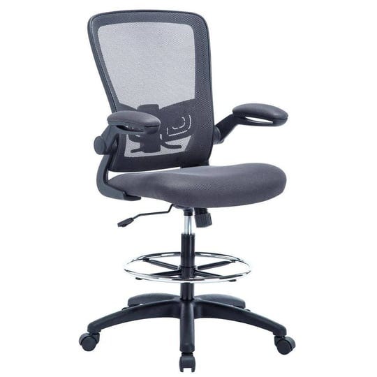 homestock-gray-high-desk-ergonomic-drafting-tall-office-chair-for-standing-desk-with-flip-up-arms-br-1