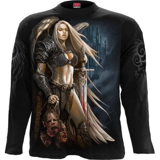 spiral-angel-warrior-longsleeve-t-shirt-black-mens-size-medium-1