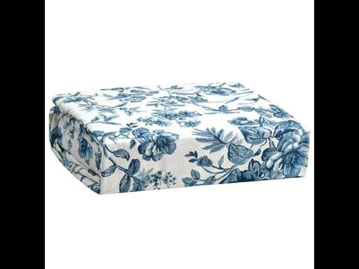 bed-tite-microfiber-blue-toile-sheet-blue-king-polyester-1