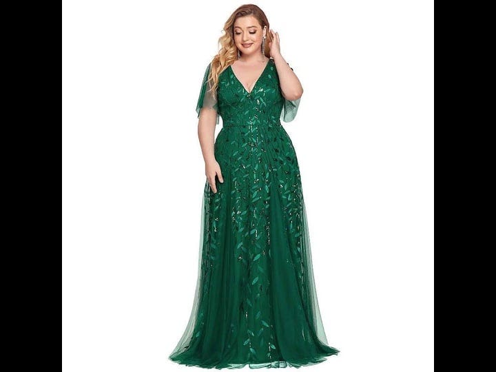 ever-pretty-plus-size-v-neck-maxi-sequin-tulle-formal-dresses-womens-size-12-green-1