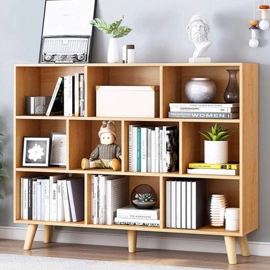 iotxy-wooden-open-shelf-bookcase-3-tier-floor-standing-display-cabinet-rack-with-legs-10-cubes-books-1