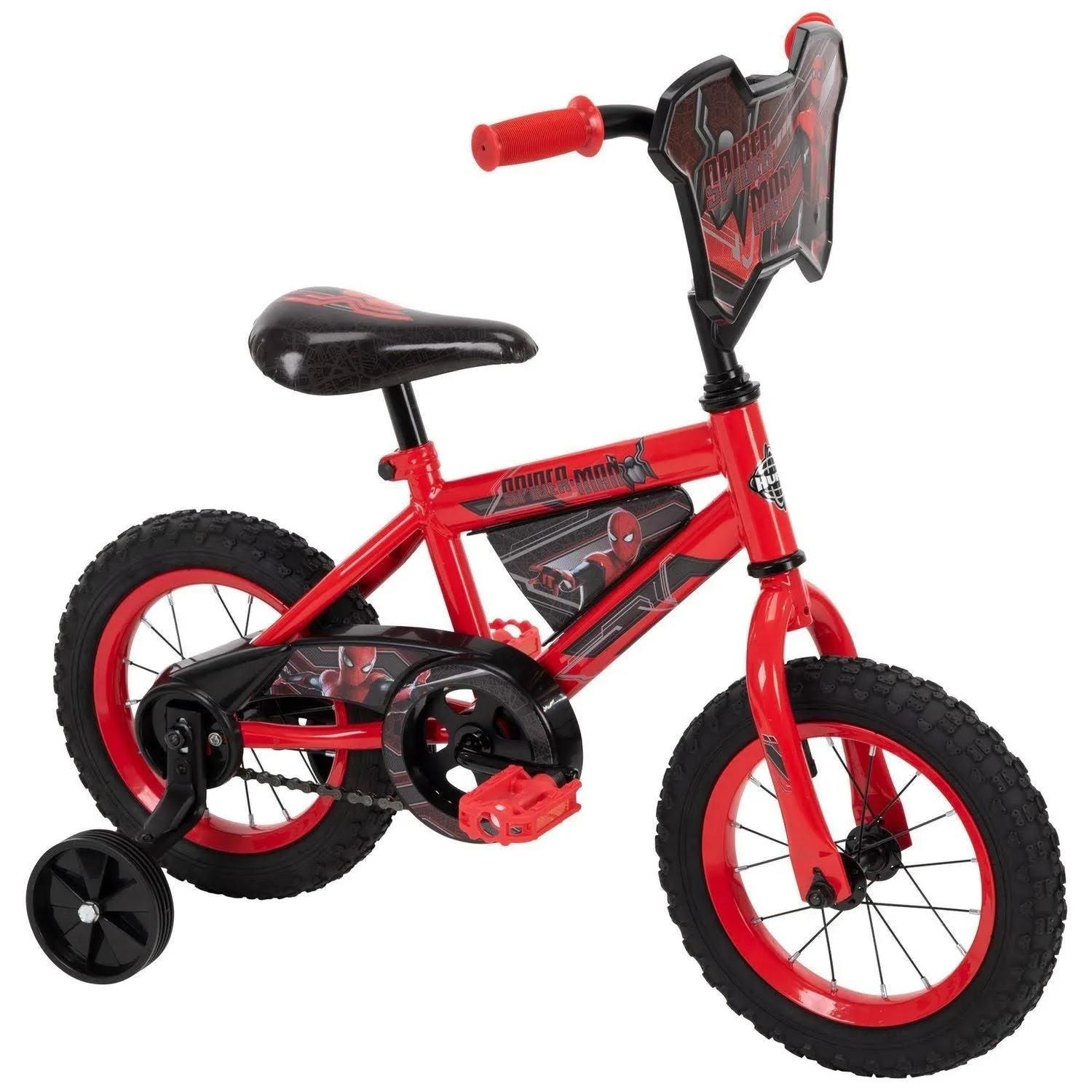 Huffy 12-inch Spiderman Bike for Boys, Red | Image