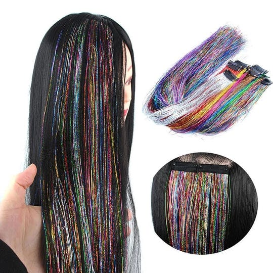 vieuinaux-clip-in-hair-tinsel-hairpiecetinsel-hair-extensions12-colors-random-hair-tinsel-bling-hair-1