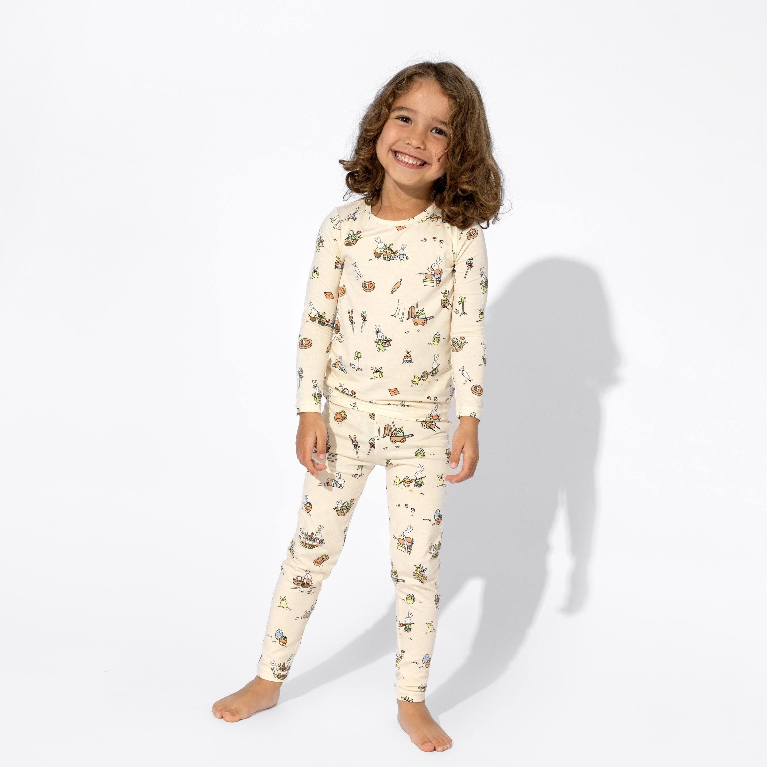 Easter Bunny Workshop Kids Bamboo Pajamas | Image