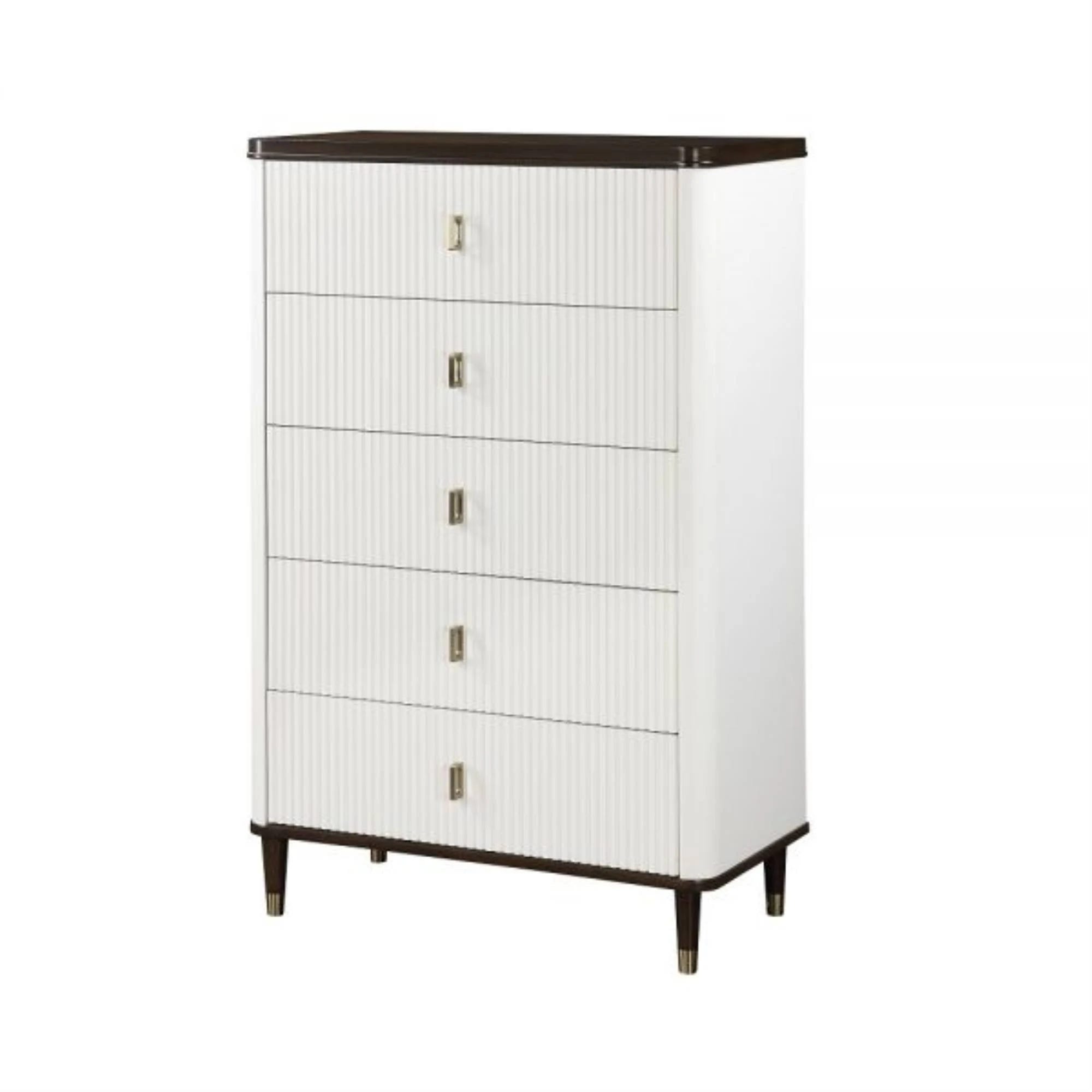 Stylish Hemnes Dresser with Brown/White Finish | Image