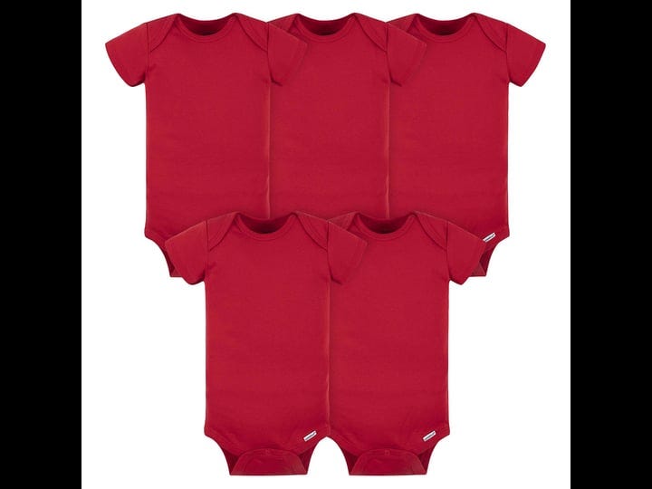 gerber-unisex-baby-5-pack-solid-onesies-bodysuits-1