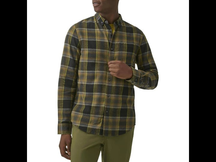 bass-outdoor-mens-flannel-plaid-button-down-shirt-green-1