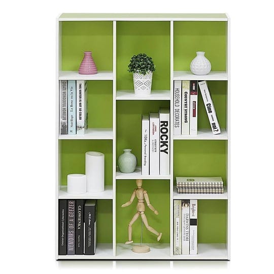 furinno-11-cube-reversible-open-shelf-bookcase-white-green-1