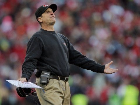 jim harbaugh khakis