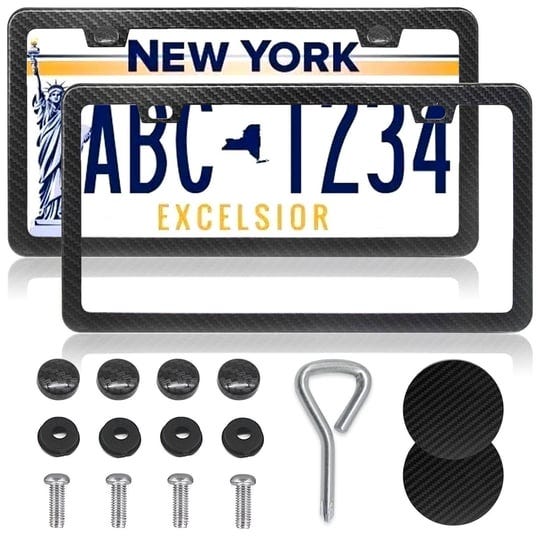 limsas-license-plate-frames-carbon-fiber-2-pack-black-car-plate-frame-with-carbon-coasters-front-and-1