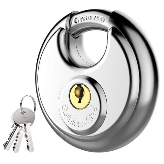 puroma-keyed-padlock-stainless-steel-discus-lock-with-3-8-inch-shackle-for-sheds-storage-unit-garage-1