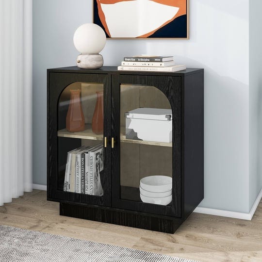 storage-cabinet-with-2-glass-doors-black-1