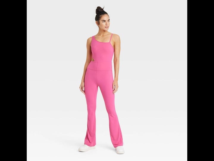 womens-asymmetrical-flare-bodysuit-joylab-pink-xl-1