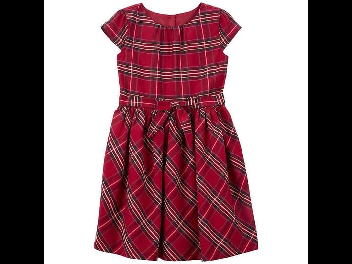 carters-kid-girls-plaid-sateen-dress-6-6x-red-1