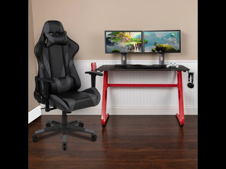 flash-furniture-red-gaming-desk-and-gray-reclining-gaming-chair-set-with-cup-holder-and-headphone-ho-1