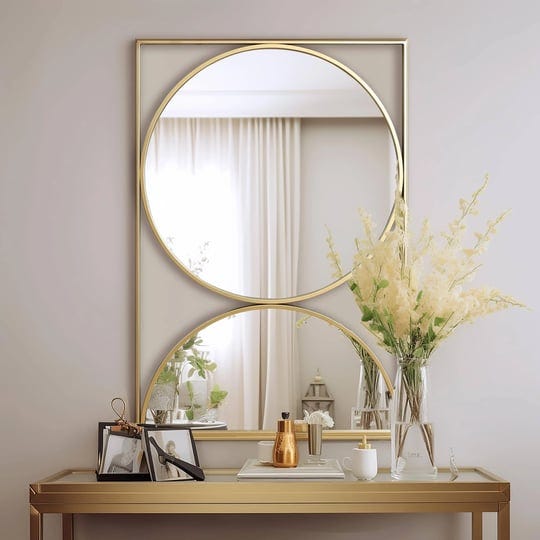 luxenhome-gold-hourglass-frame-metal-modern-accent-wall-mirror-1